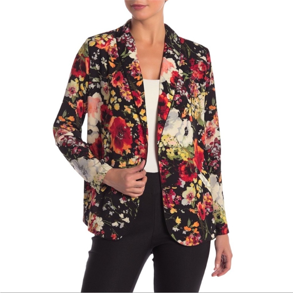 EUC Philosophy Floral Open Jacket Size Large